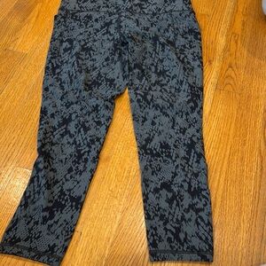 Athleta Black and Gray Leggings with Luxurious Texture